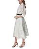 Donna Karan Donna Karan Burnout Jacquard Collared Midi Shirt Dress - 4