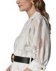 Donna Karan Donna Karan Burnout Jacquard Collared Midi Shirt Dress - 5