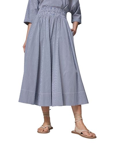 Donna Karan Donna Karan Cotton Stripe Maxi Skirt