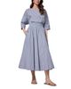 Donna Karan Donna Karan Cotton Stripe Maxi Skirt - 2
