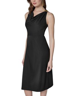 Donna Karan Donna Karan Cowlneck A Line Dress