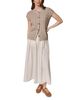 Donna Karan Donna Karan Crewneck Cable Knit Cardigan Sweater - 4