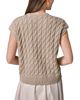 Donna Karan Donna Karan Crewneck Cable Knit Cardigan Sweater - 5
