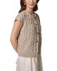 Donna Karan Donna Karan Crewneck Cable Knit Cardigan Sweater - 6