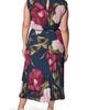 DONNA KARAN DONNA KARAN Floral Pleated Chiffon Midi Dress - 2