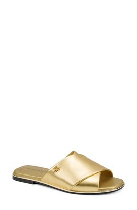 DONNA KARAN DONNA KARAN Harriet Metallic Slide Sandal
