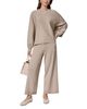 Donna Karan Donna Karan Milano Stitch Rib Trimmed Dolman Sleeve Sweater - 6