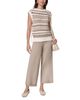 Donna Karan Weekend Donna Karan New York Crewneck Sleeveless Fringed Sweater - 2