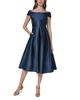 Donna Karan Donna Karan Off The Shoulder Fit & Flare Dress - 1