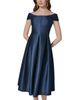 Donna Karan Donna Karan Off The Shoulder Fit & Flare Dress - 3