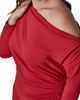 DONNA KARAN DONNA KARAN Off the Shoulder Long Sleeve Midi Dress - 4