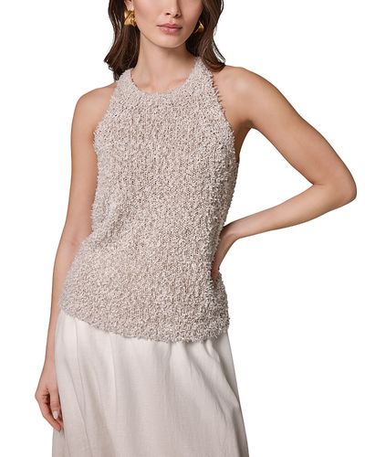 Donna Karan Donna Karan Paper Tape Halter Sweater Tank Top
