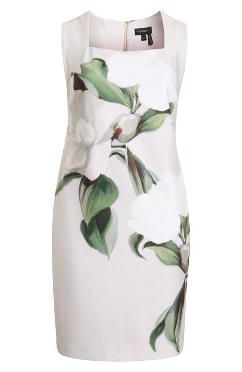 DONNA KARAN DONNA KARAN Print Sleeveless Sheath Dress