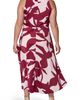 DONNA KARAN DONNA KARAN Print Twist Front Halter Midi Dress - 2