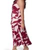 DONNA KARAN DONNA KARAN Print Twist Front Halter Midi Dress - 3