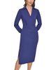 Donna Karan Donna Karan Side Gathered Midi Dress - 1