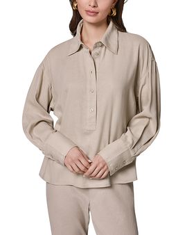 Donna Karan Donna Karan Triple Stitch Long Sleeve Blouse