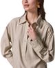 Donna Karan Donna Karan Triple Stitch Long Sleeve Blouse - 4