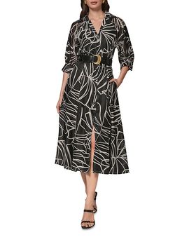 Donna Karan New York Donna Karan Belted Organza Shirtdress