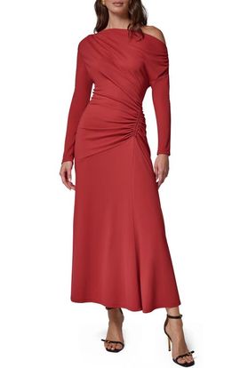 Donna Karan New York Donna Karan New York Asymmetric Long Sleeve Dress