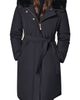 Donna Karan New York Donna Karan New York Belted Coat with Faux Fur Lined Hood - 1