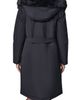 Donna Karan New York Donna Karan New York Belted Coat with Faux Fur Lined Hood - 2
