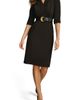 Donna Karan New York Donna Karan New York Belted Faux Wrap Sheath Dress - 1