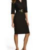 Donna Karan New York Donna Karan New York Belted Faux Wrap Sheath Dress - 3