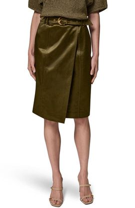 Donna Karan New York Donna Karan New York Belted Wrap Midi Skirt