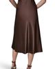 Donna Karan New York Donna Karan New York Bias Cut Satin Midi Skirt - 2
