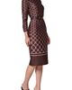 Donna Karan New York Donna Karan New York Chain Link Print Sheath Dress - 3