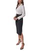 Donna Karan New York Donna Karan New York Collared Mixed Media Belted Pencil Dress - 2