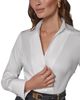 Donna Karan New York Donna Karan New York Collared Mixed Media Belted Pencil Dress - 4