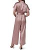 Donna Karan New York Donna Karan New York Collared Wide Leg Jumpsuit - 1