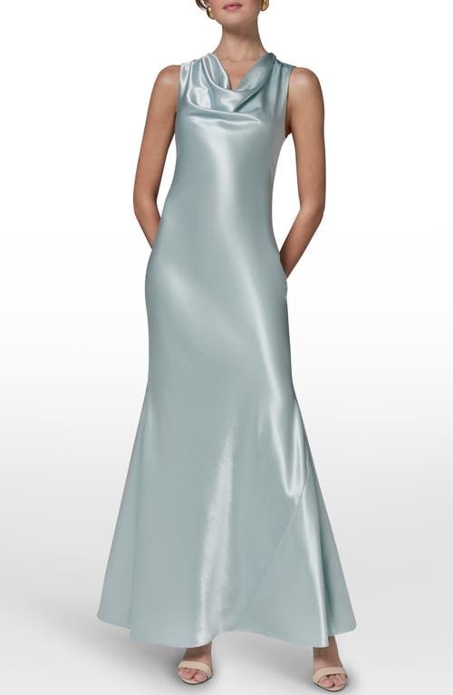 Donna Karan New York Donna Karan New York Cowl Neck Sleeveless Satin Gown