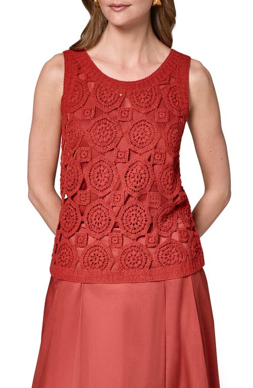 Donna Karan New York Donna Karan New York Crochet Sleeveless Sweater
