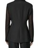 Donna Karan New York Donna Karan New York Double Breasted Blazer with Sheer Sleeves - 2