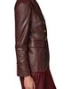 Donna Karan New York Donna Karan New York Double Breasted Leather Blazer - 3