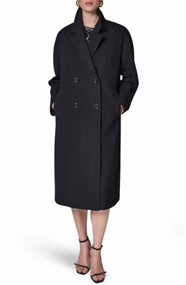 Donna Karan New York Donna Karan New York Double Breasted Slouch Coat