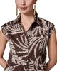 Donna Karan New York Donna Karan New York Drawstring Hem Sleeveless Shirt - 4