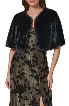Donna Karan New York Donna Karan New York Faux Fur Capelet