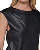 Donna Karan New York Donna Karan New York Faux Leather Mixed Media Midi Dress - 4