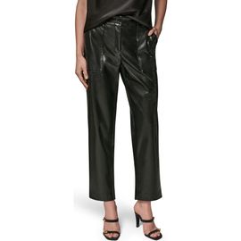 Donna Karan New York Donna Karan New York Faux Leather Patch Pocket Pants