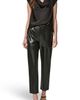 Donna Karan New York Donna Karan New York Faux Leather Patch Pocket Pants - 5