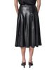 Donna Karan New York Donna Karan New York Faux Leather Pleated Midi Skirt - 3