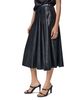 Donna Karan New York Donna Karan New York Faux Leather Pleated Midi Skirt - 4