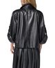 Donna Karan New York Donna Karan New York Faux Leather Roll Sleeve Jacket - 3