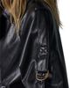 Donna Karan New York Donna Karan New York Faux Leather Roll Sleeve Jacket - 5
