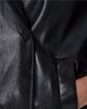 Donna Karan New York Donna Karan New York Faux Leather Roll Sleeve Jacket - 6