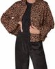 Donna Karan New York Donna Karan New York Flocked Leopard Print Trapeze Jacket - 4